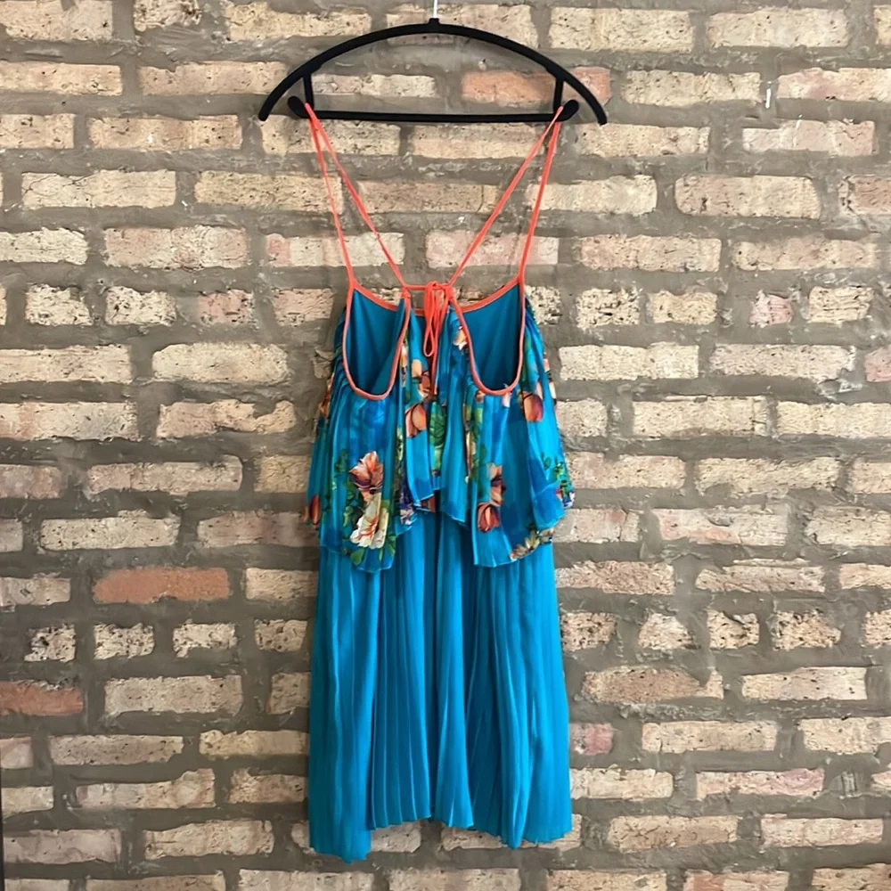 Ya Los Angeles | Floral Print Mini Dress | adjustable strap - Picture 3 of 4